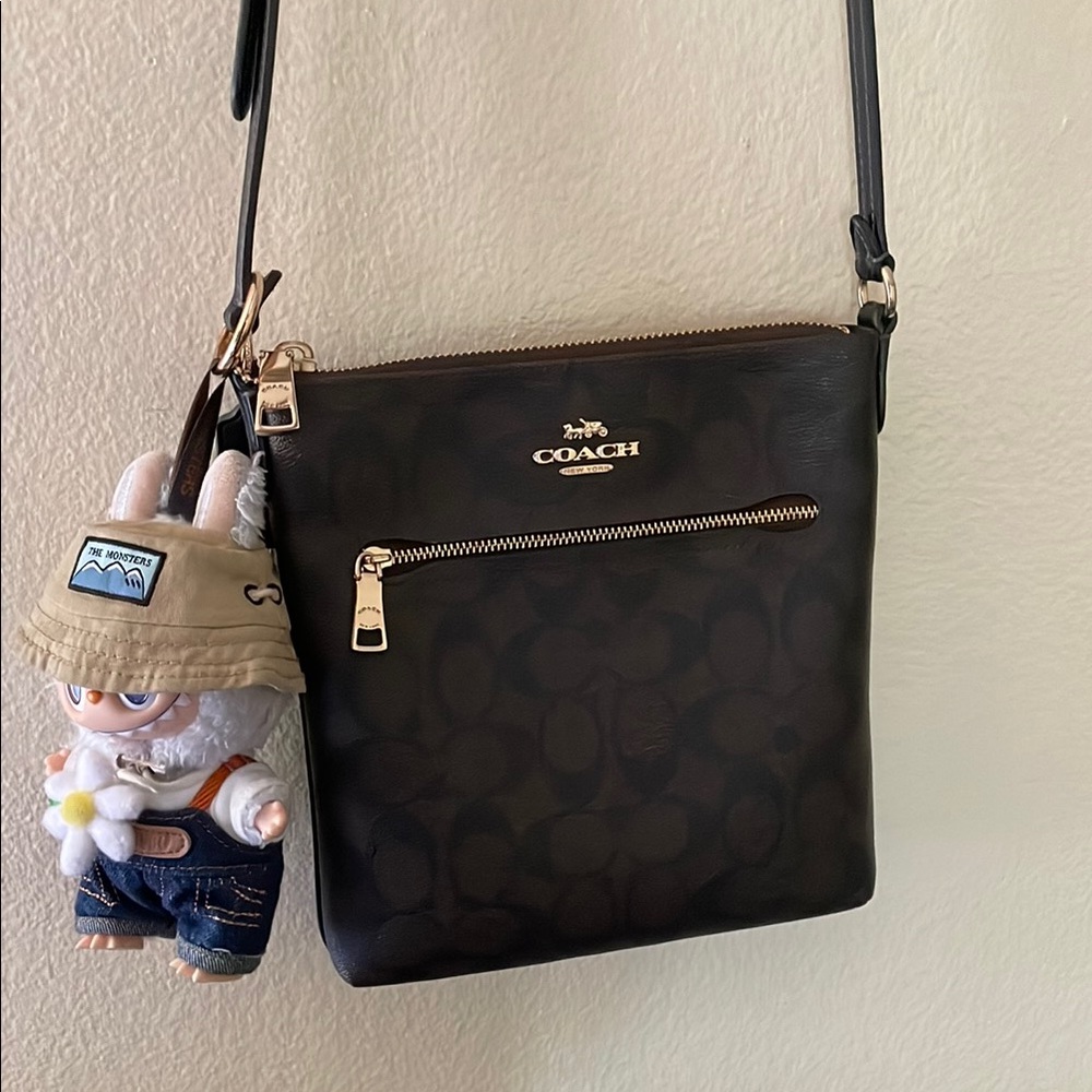 Coach Black Crossbody Bag with Gold Hardware